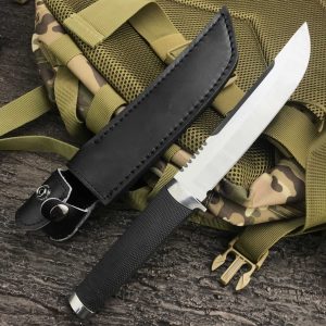 VG10 Steel Straight Knife Fixed Blade Knife Outdoor Knife ASB handle for camping trekking jungle expeditions portable straight knife