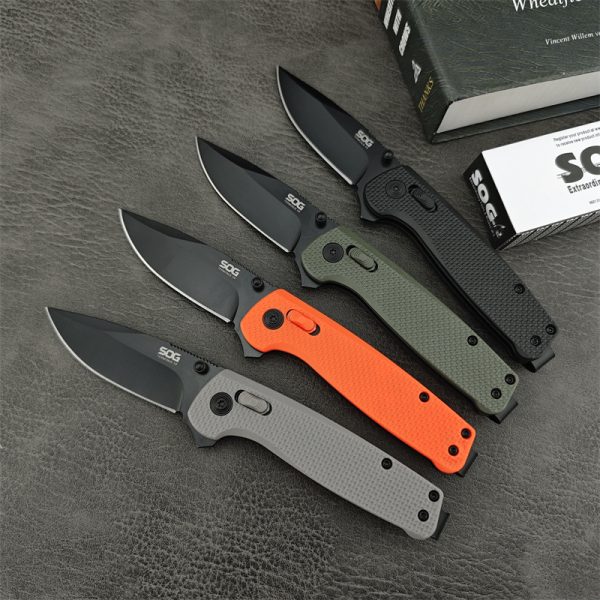 2pcs SOG EDC Multi-purpose Survival Knife Outdoor Folding Camping Fishing Pokcet Knives