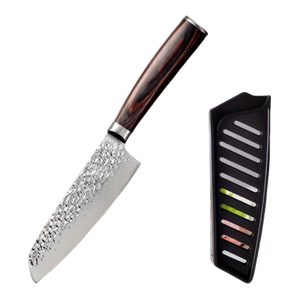 7 Inch Santoku Knife, German High Carbon Stainless Steel Ultra Sharp Knife, Chef Knives With Ergonomic Handle Razor Sharp Kitchen Knife With Gift Box