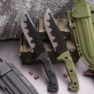 1pcs, M33 fixed blade straight knife with scabbard, wild survival straight knife long 7Cr15 steel high hardness knife with scabbard, safe and reliable, unisex and man