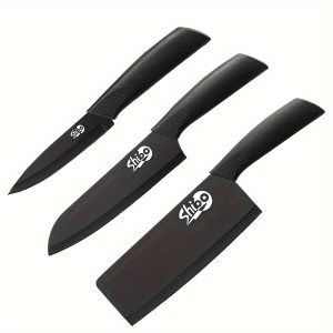 3PC Knife Set Home Chef Knife Vegetable Knife Fruit Knife Set Meat Cutting Vegetable Cutting Fruit Sharp Vegetable Knife Fruit Knife Specialized Knife for Cutting Beef Steak and Turkey